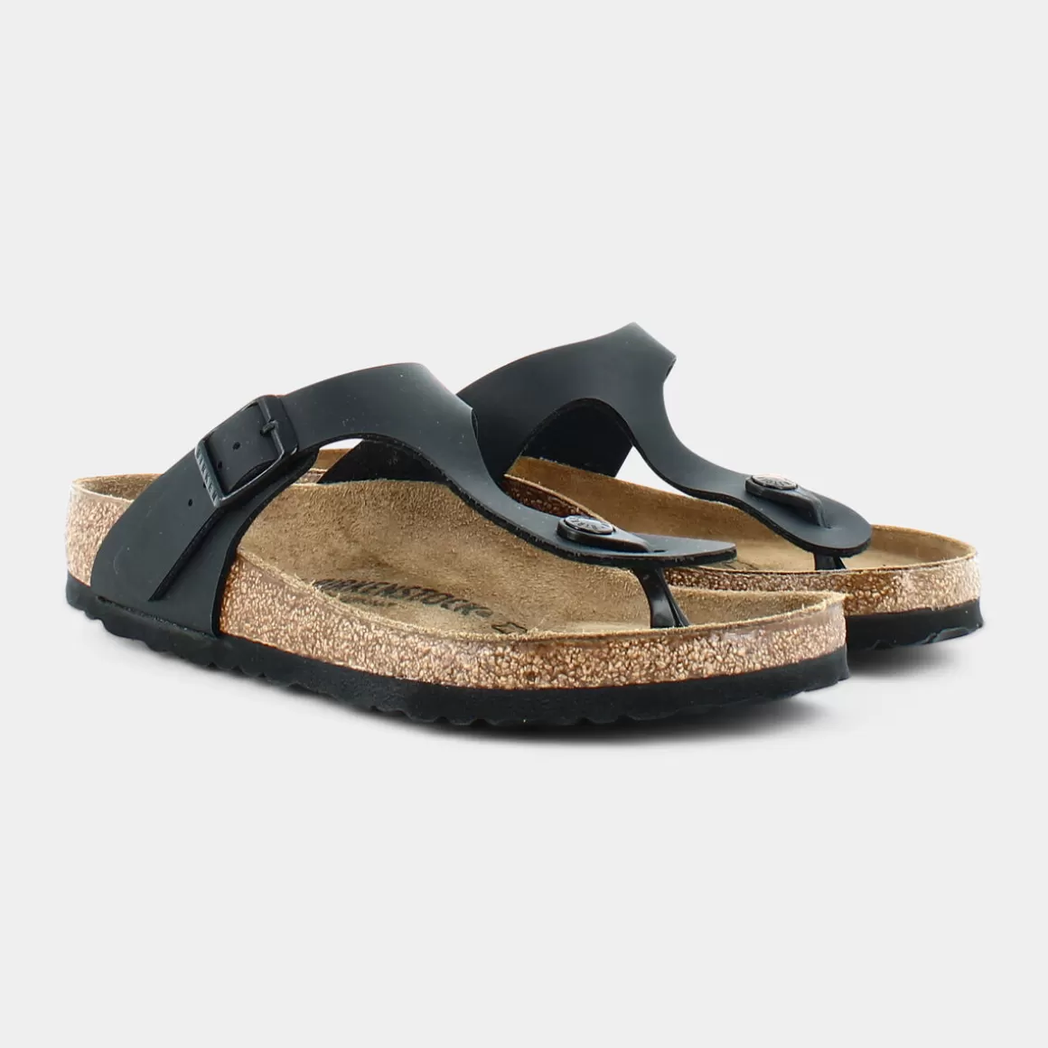 Fashion BIRKENSTOCK 043691 Gizeh Black, Birko Flor Black - Sandali Nero