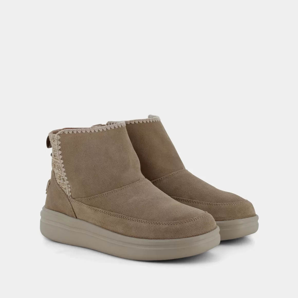 Online HEY DUDE 122090504 Mel Suede Sand - Tronchetti Beige