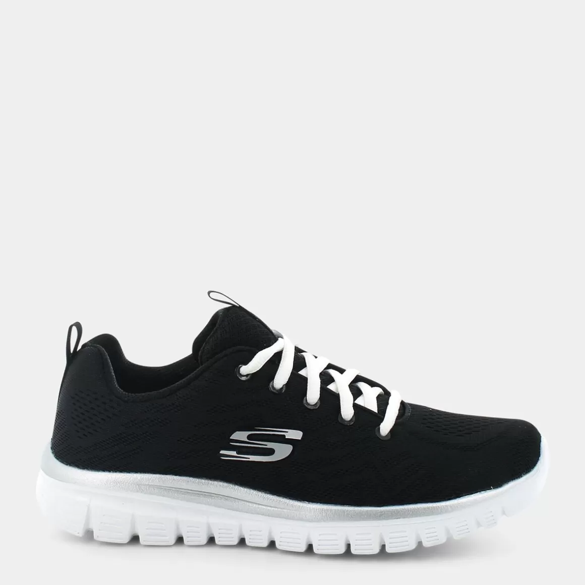 Flash Sale SKECHERS 12615 Graceful Black Mesh / White - Sportive Nero