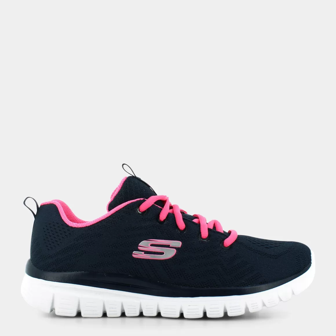 Best Sale SKECHERS 12615 Graceful Navy Mesh / Hot Pink - Sportive Blu