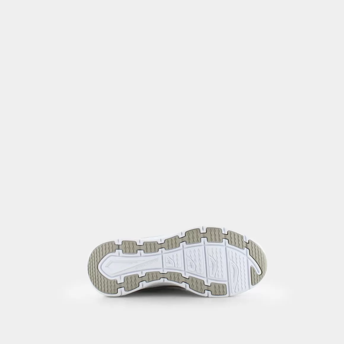 Discount SKECHERS 149023 D'Lux Walker White & Silver Leather / White Mesh / Silver Trim - Sportive Bianco