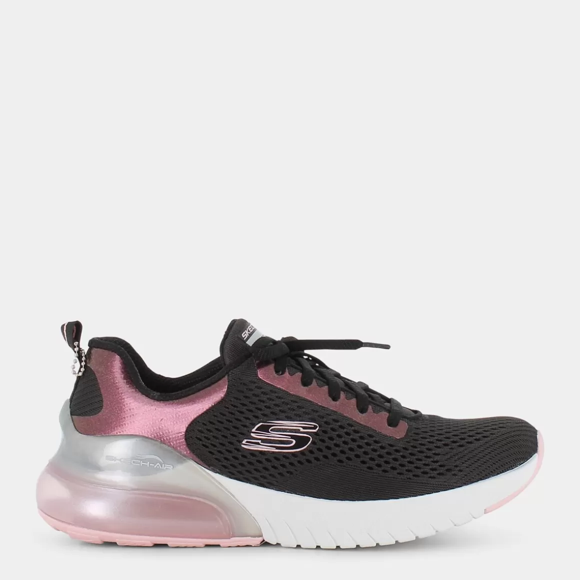 Best SKECHERS 149123 Air Stratus Black Pink Iridescent / White - Sportive Nero