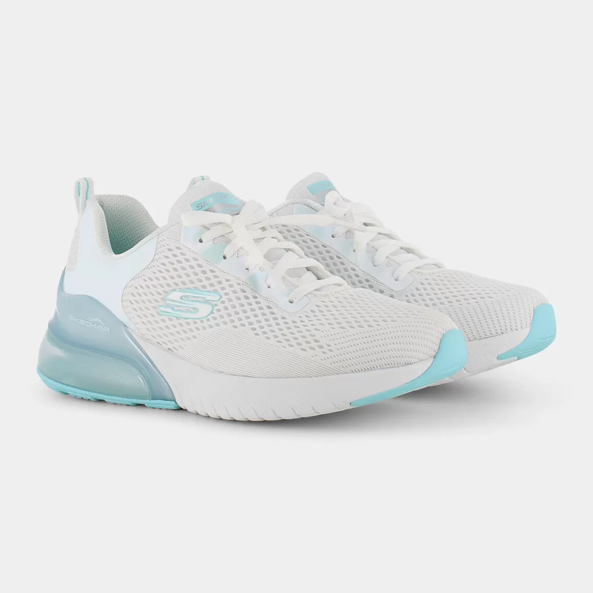 Cheap SKECHERS 149123 Air Stratus White / Light Blue Iridescent / White - Sportive Bianco