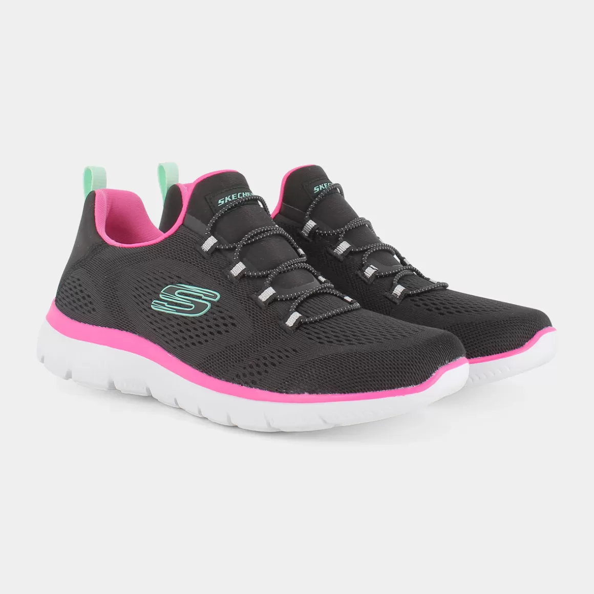 Best SKECHERS 149523 Summits Black Mesh/Hot Pink - Sportive Nero