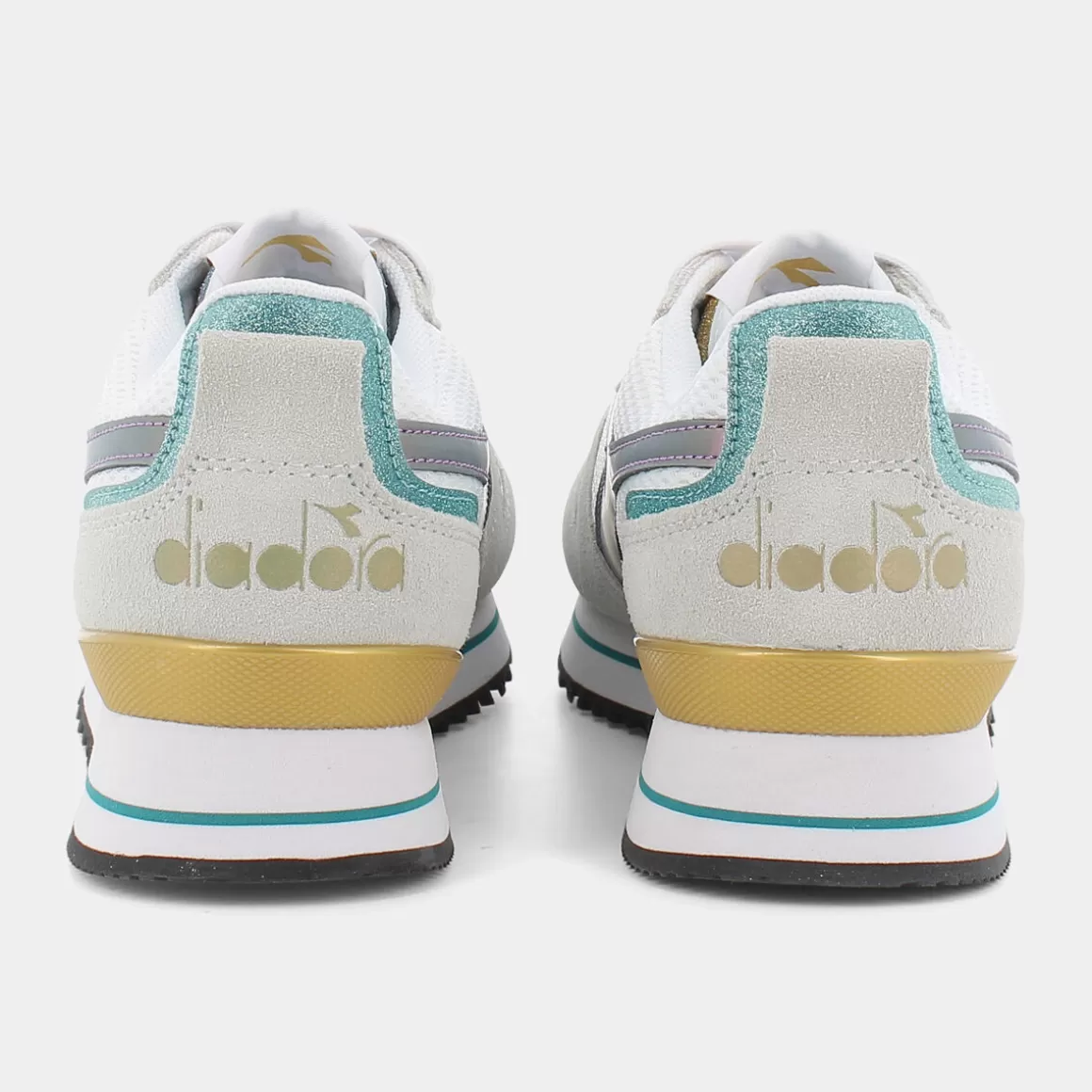 Discount DIADORA 178330 Olympia Platform Glitter Rainbow Wn White - Sportive Bianco