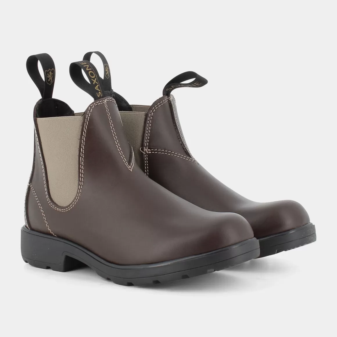 Shop SAXONE 23/540 Upland Boot Testa Di Moro - Tronchetti Marrone