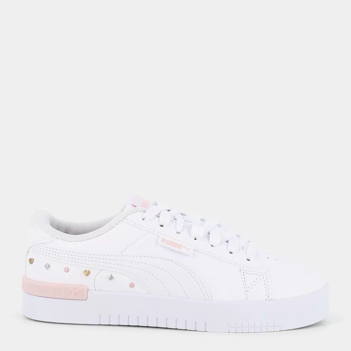 Discount PUMA 383899 Jada Galentines White- White-Chalk Pink - Sportive Bianco