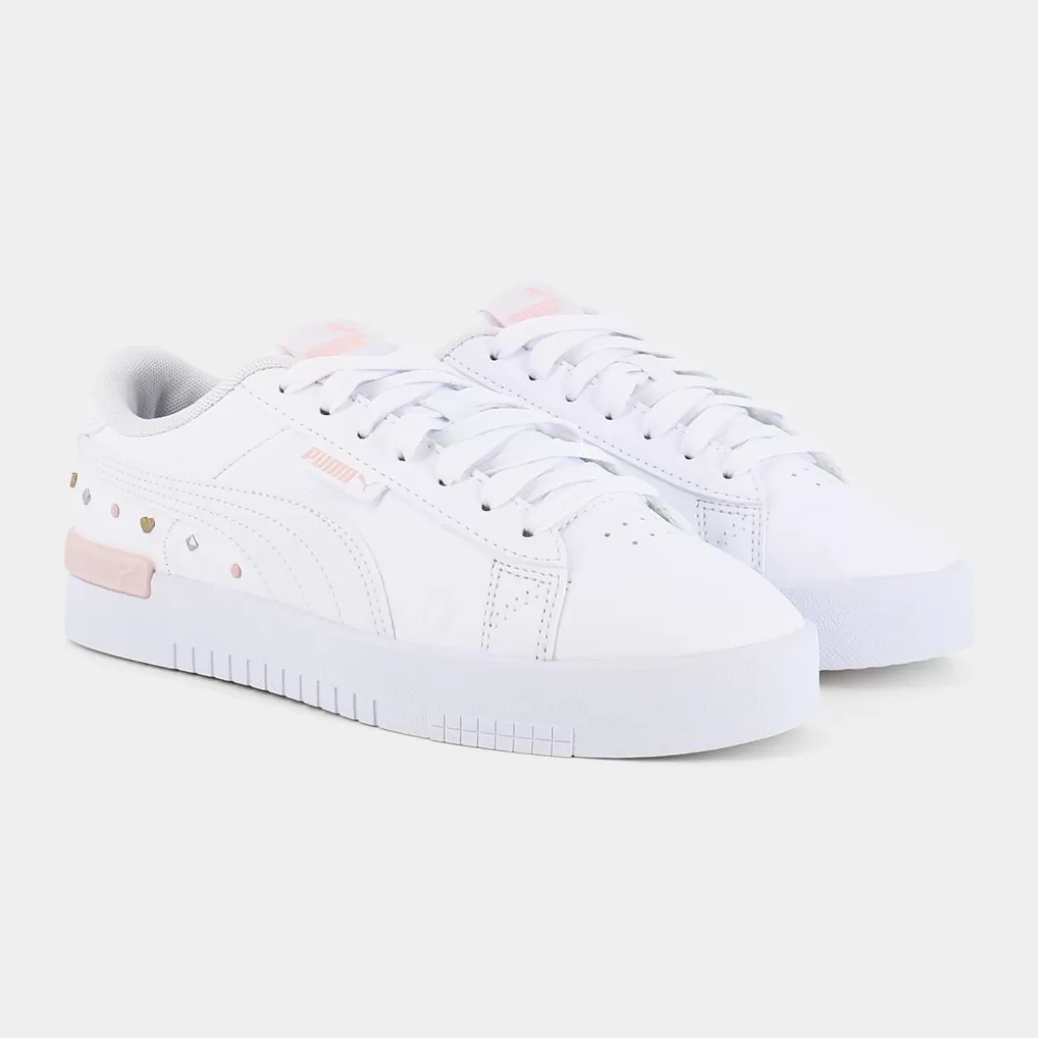 Discount PUMA 383899 Jada Galentines White- White-Chalk Pink - Sportive Bianco