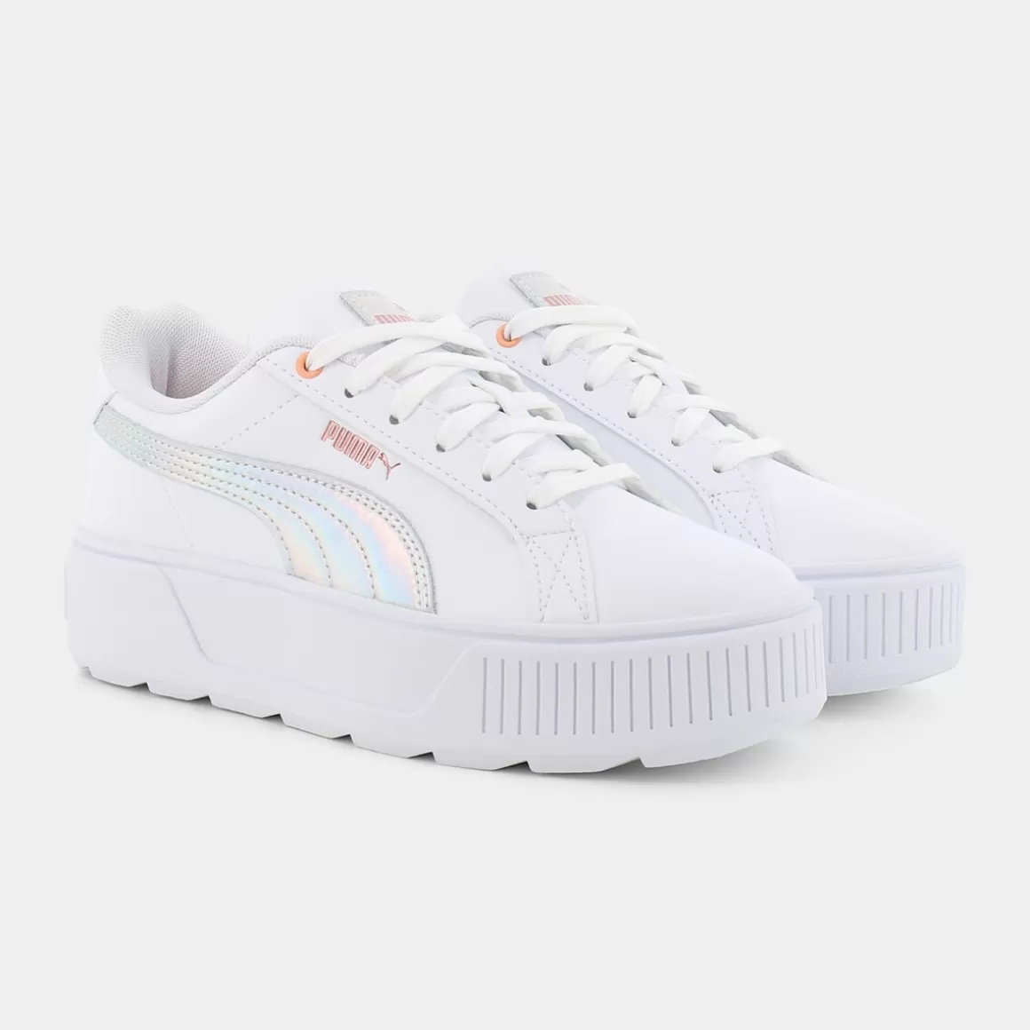 Sale PUMA 385559 Karmen Shine White-Fizzy Melon - Sportive Bianco