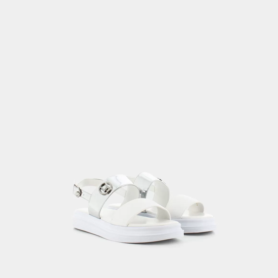 Outlet LIU-JO 4A3725 Marty White/Silver - Sandali Bianco