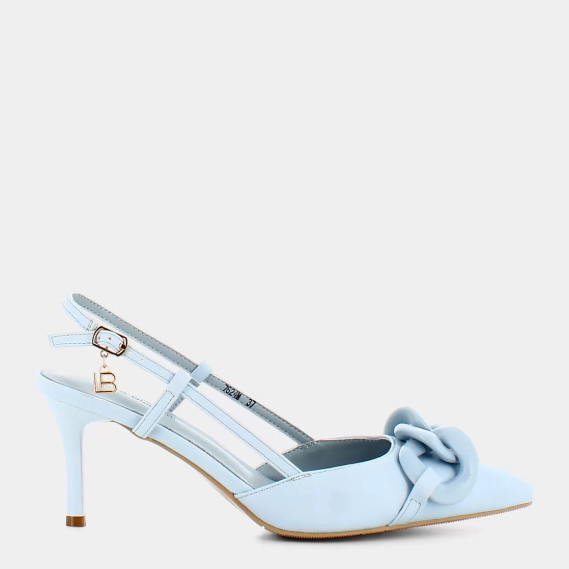 Best LAURA BIAGIOTTI 7624M Calf Chanel Azzurro