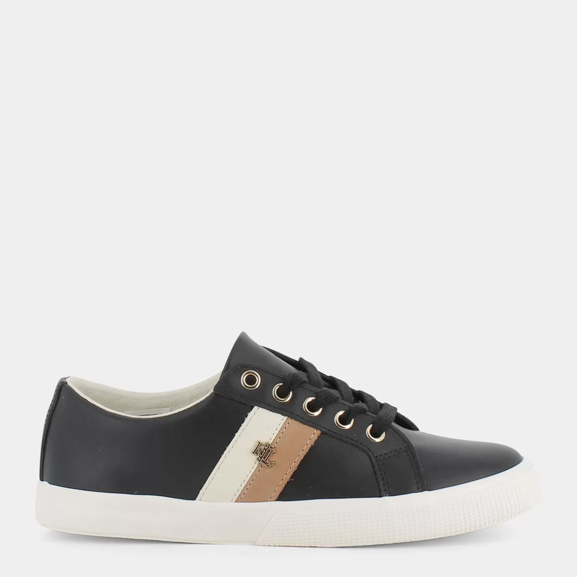 Cheap LAUREN RALPH LAUREN 802810681 Janson Black-Nude-Vanilla - Sneakers Nero