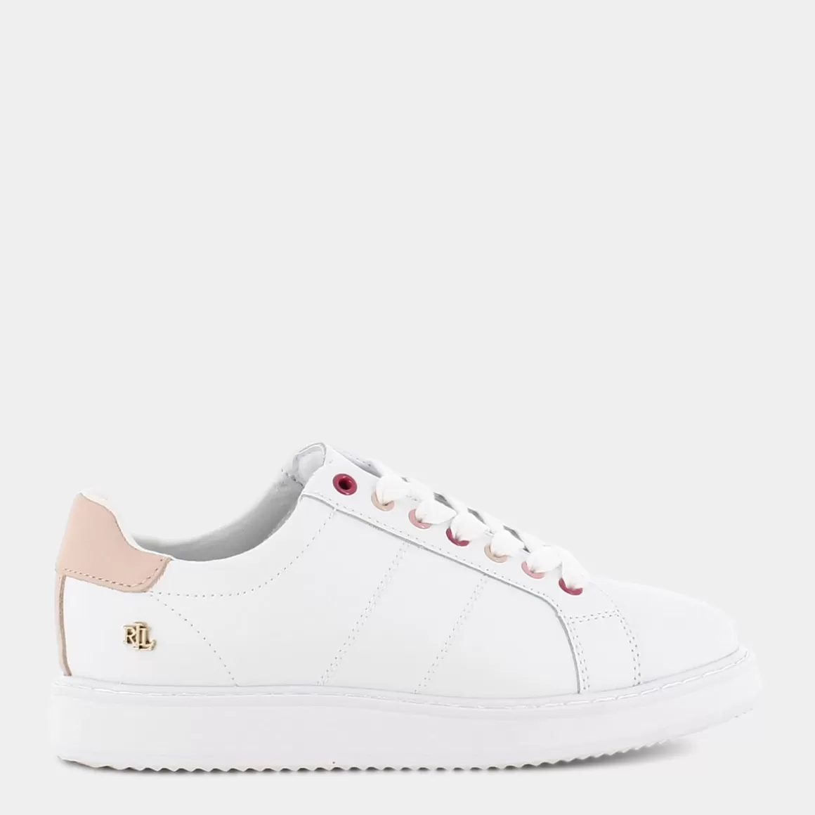 Shop LAUREN RALPH LAUREN 802813897006 Angelin Sneakers Bianco