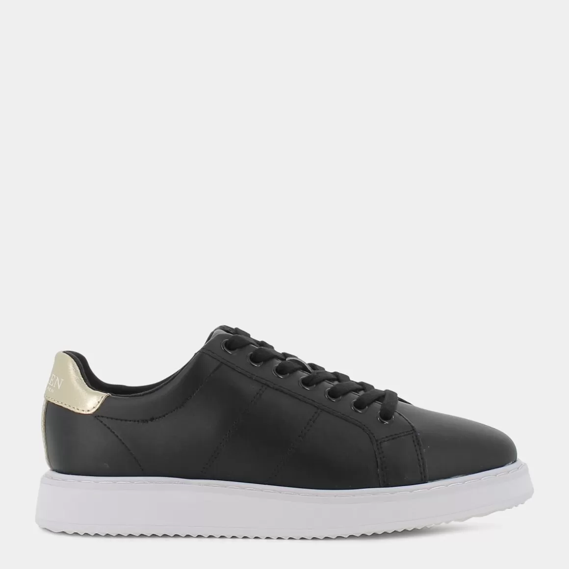 Discount LAUREN RALPH LAUREN 802875886 Angeline Black-Pale Gold - Sneakers Nero