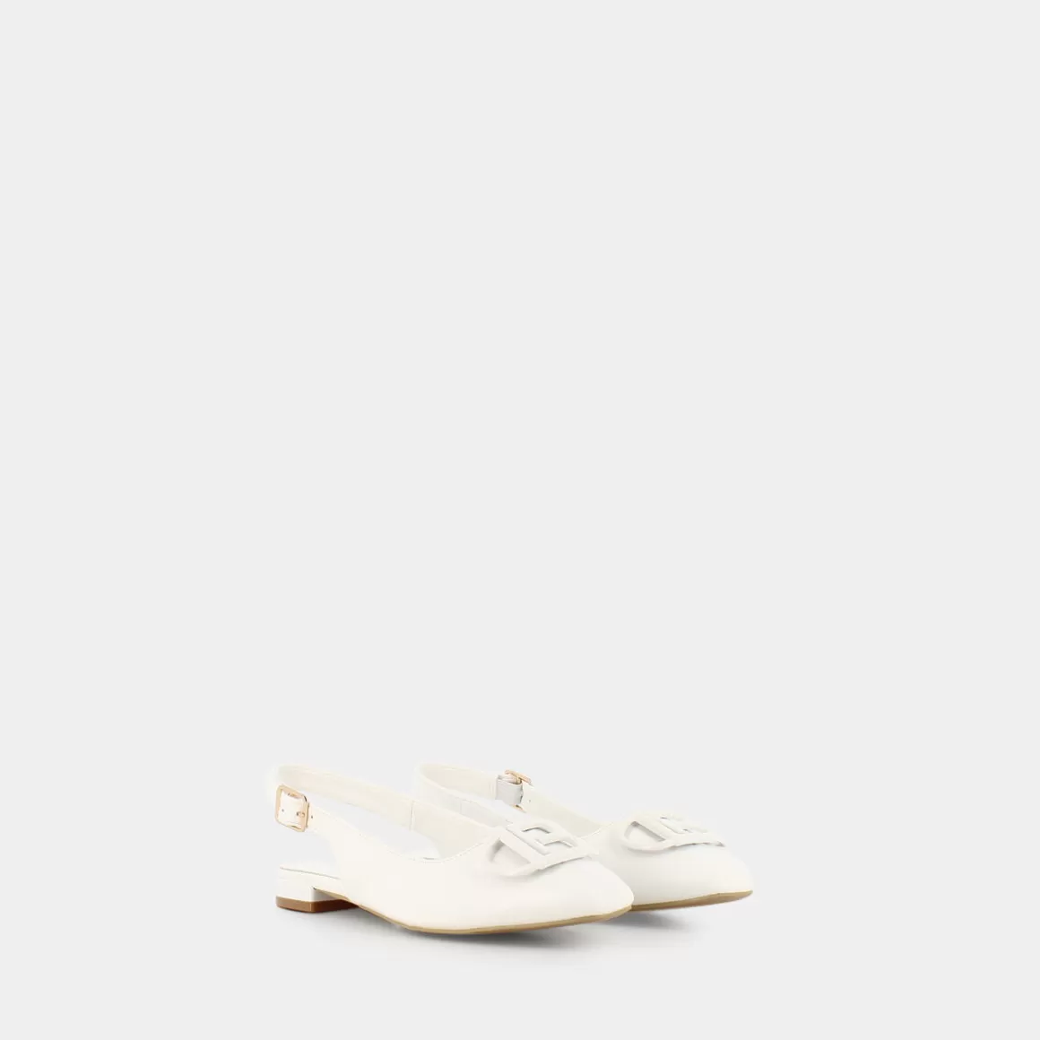 Shop LAURA BIAGIOTTI 8034 Calf Beige - Ballerina Bianco