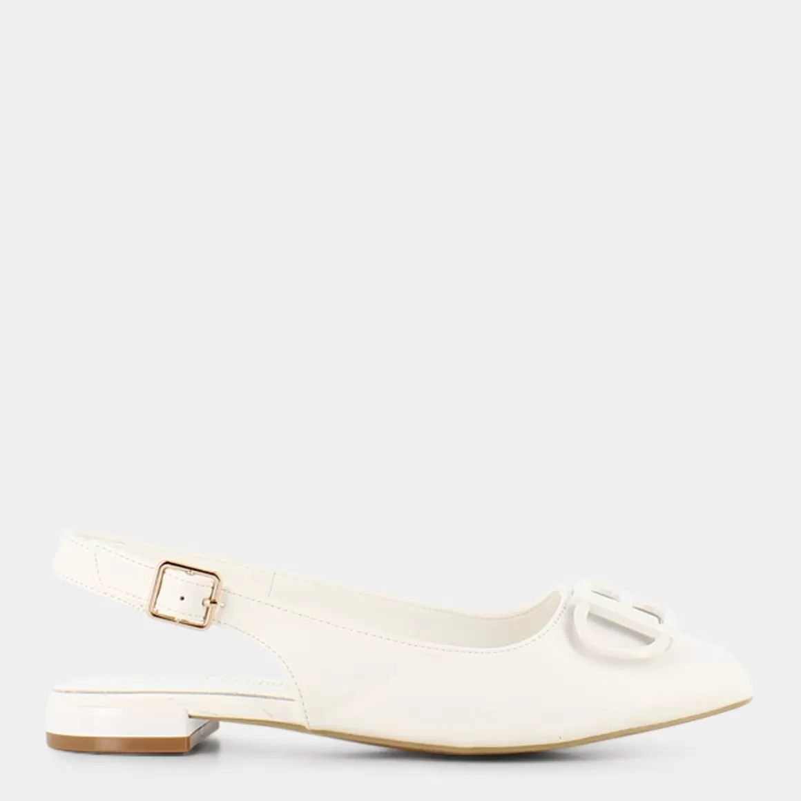 Shop LAURA BIAGIOTTI 8034 Calf Beige - Ballerina Bianco