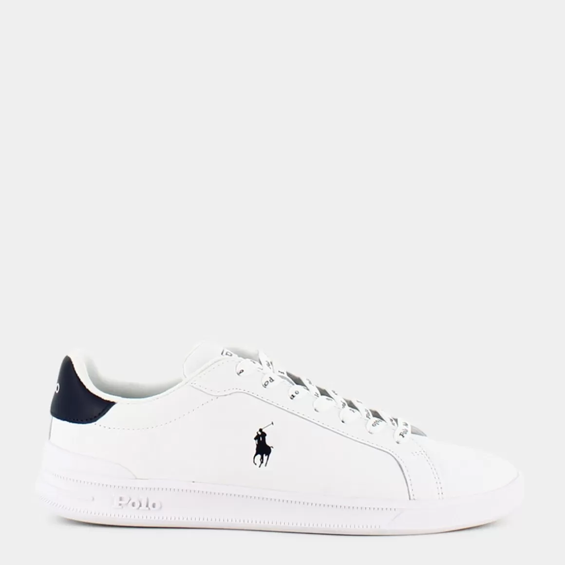 Store POLO RALPH LAUREN 809829824003 Hrt Ct Ii White/Newport Navy - Sneakers Bianco