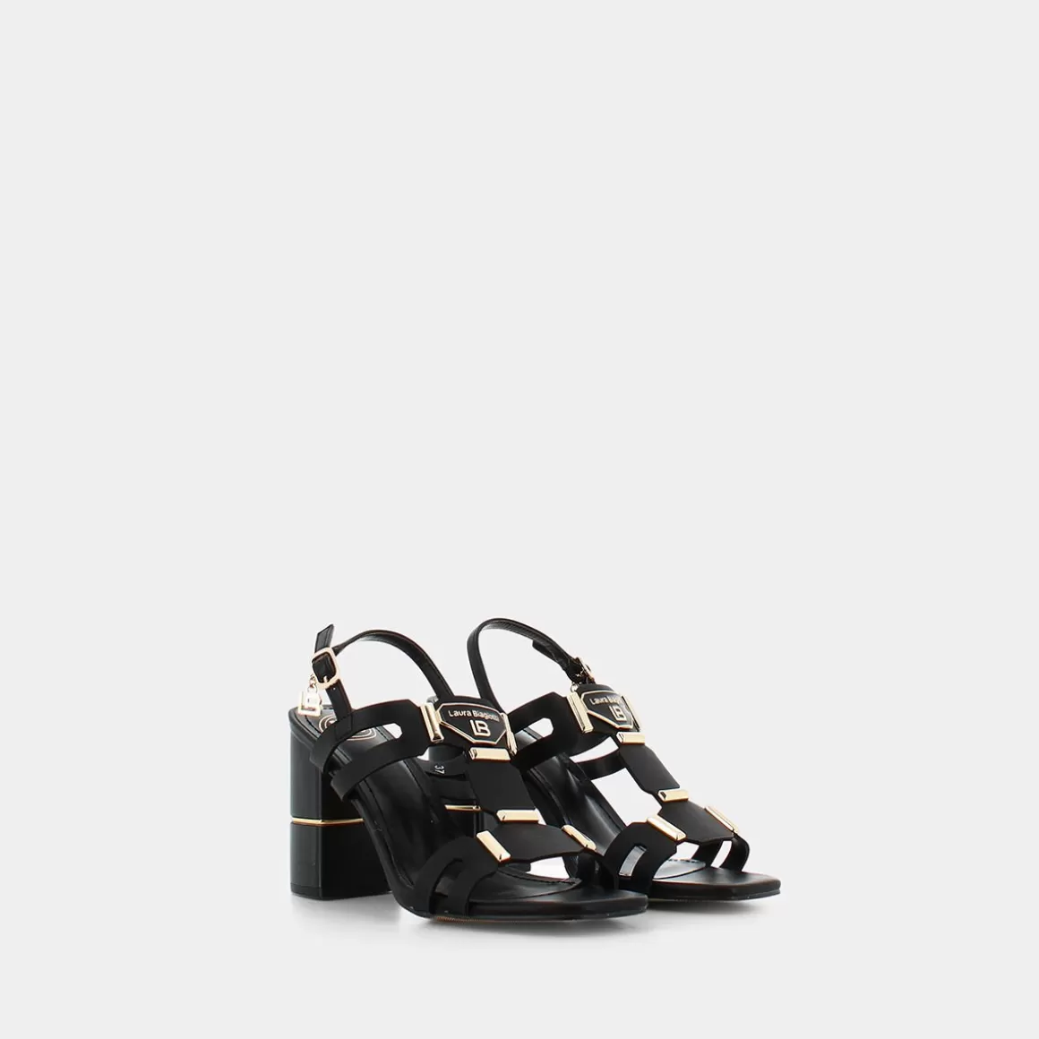 Outlet LAURA BIAGIOTTI 8108 Calf Sandali Nero