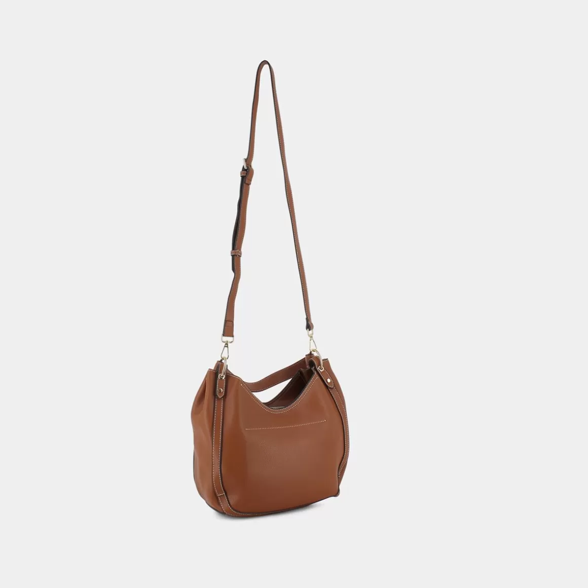 Outlet GATTINONI Bincd8107Wvp521 Cloe Hobo Bag Tan - Tracolle Marrone