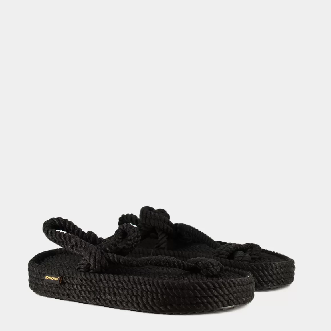 Discount BOHONOMAD Bo.0012 Hawaii Platform Sandali Nero