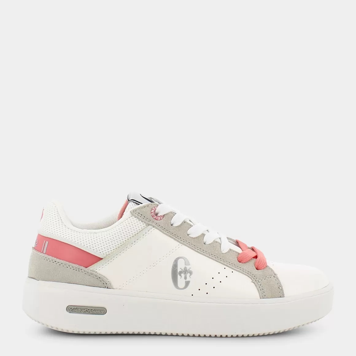 Outlet CONTE OF FLORENCE Cf11W80754 Gioia White Peach - Sneakers Bianco