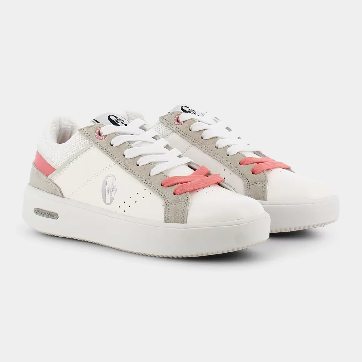 Outlet CONTE OF FLORENCE Cf11W80754 Gioia White Peach - Sneakers Bianco