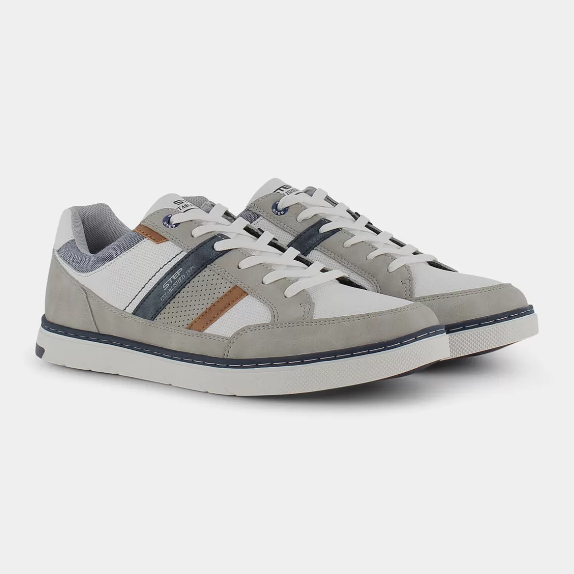 Store STEP BY STEP Ci-E22U-12 Grigio Blu - Sneakers Bianco