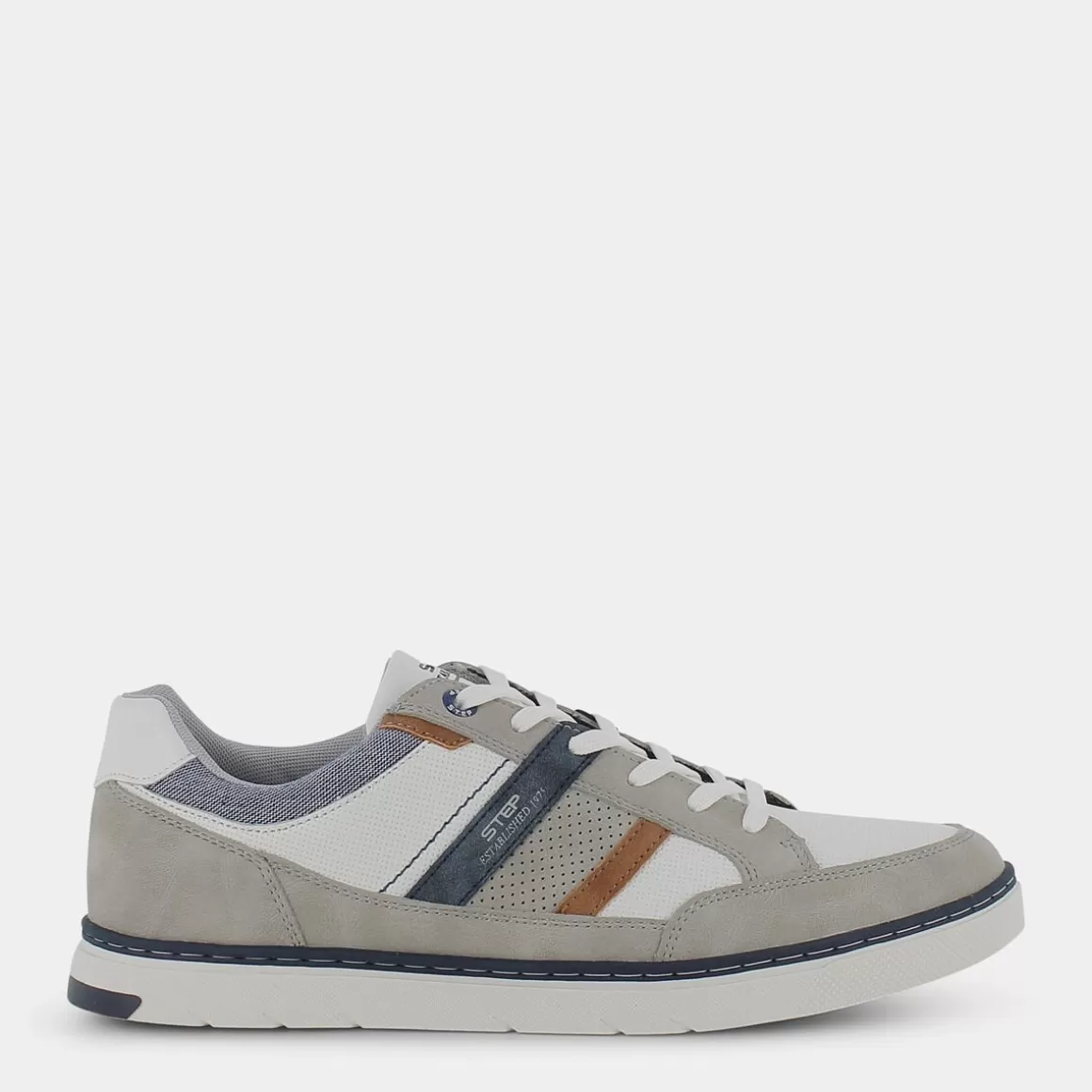 Store STEP BY STEP Ci-E22U-12 Grigio Blu - Sneakers Bianco