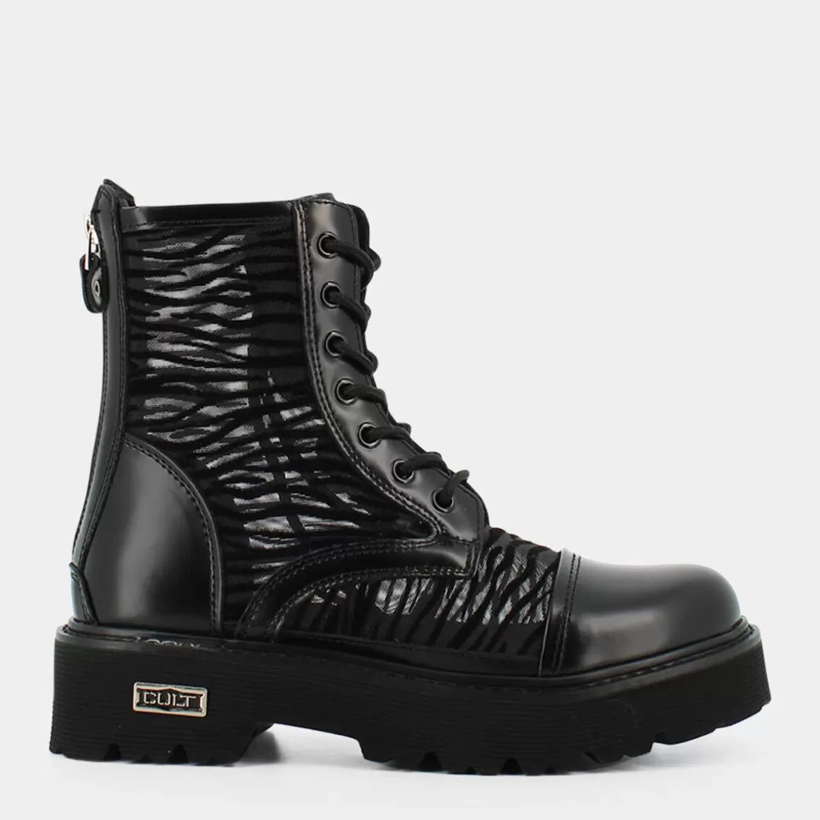 Discount CULT Clw340303 Mid W Zebra Pr.Net/Br.Leat. Black Tronchetti Nero