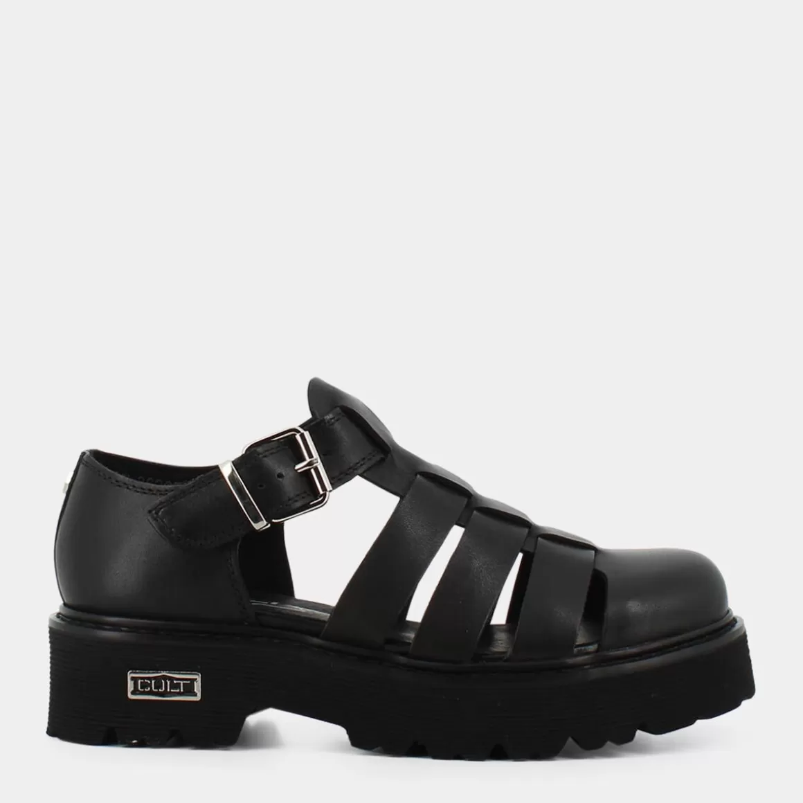 Store CULT Clw362600 Sandal W Leather Black Stringate Nero