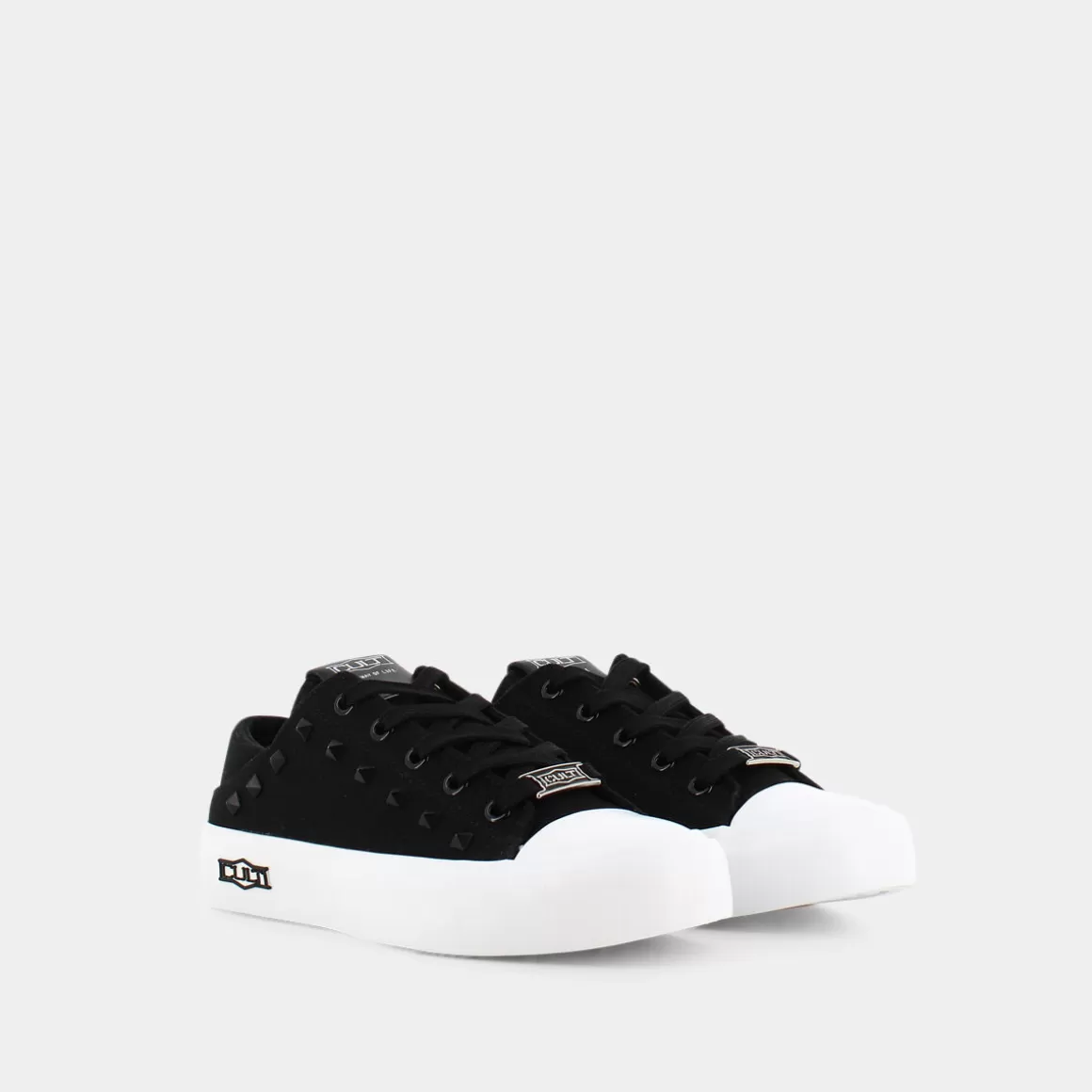 Best CULT Clw364101 Sabot W Canvas White Sneakers Nero