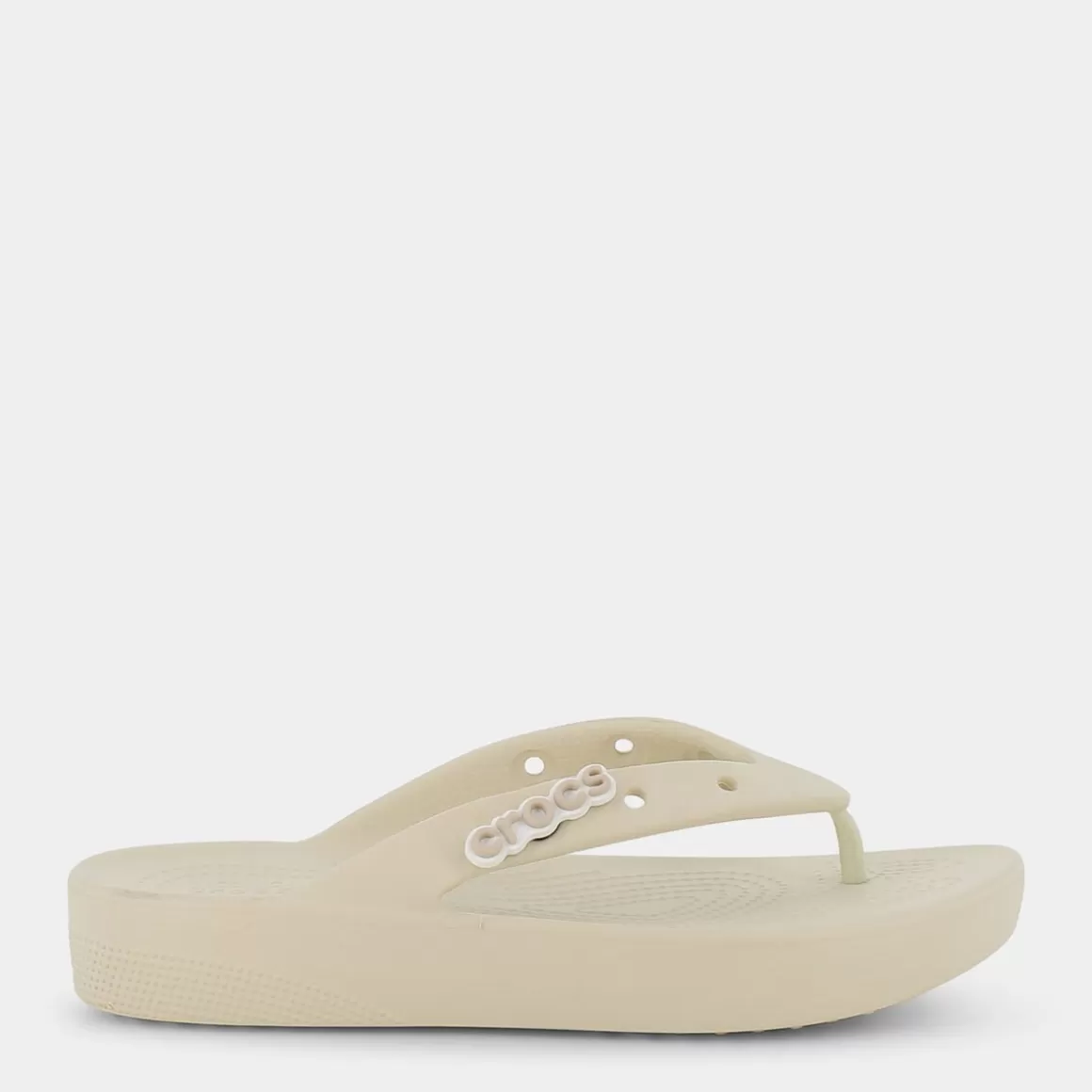 New CROCS Cr.207714 Classic Platform Flip Bone - Infradito Beige