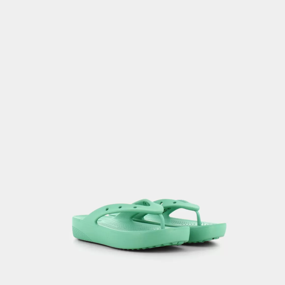 Fashion CROCS Cr.207714 Classic Platform Flip Jade - Infradito Verde