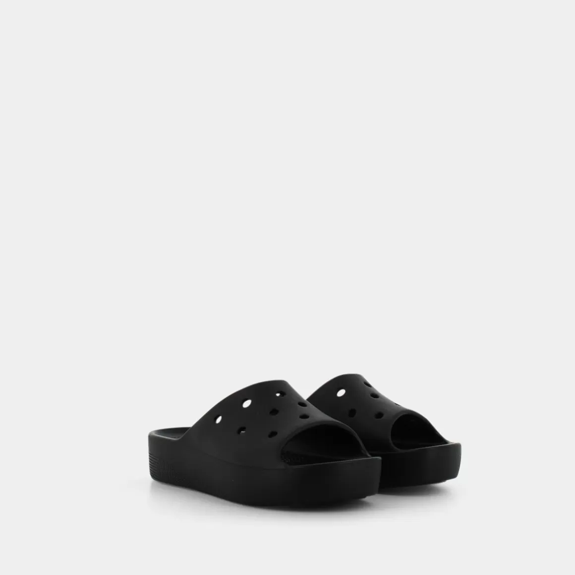 Store CROCS Cr.208180 Classic Platform Slide W Black - Ciabatte Nero