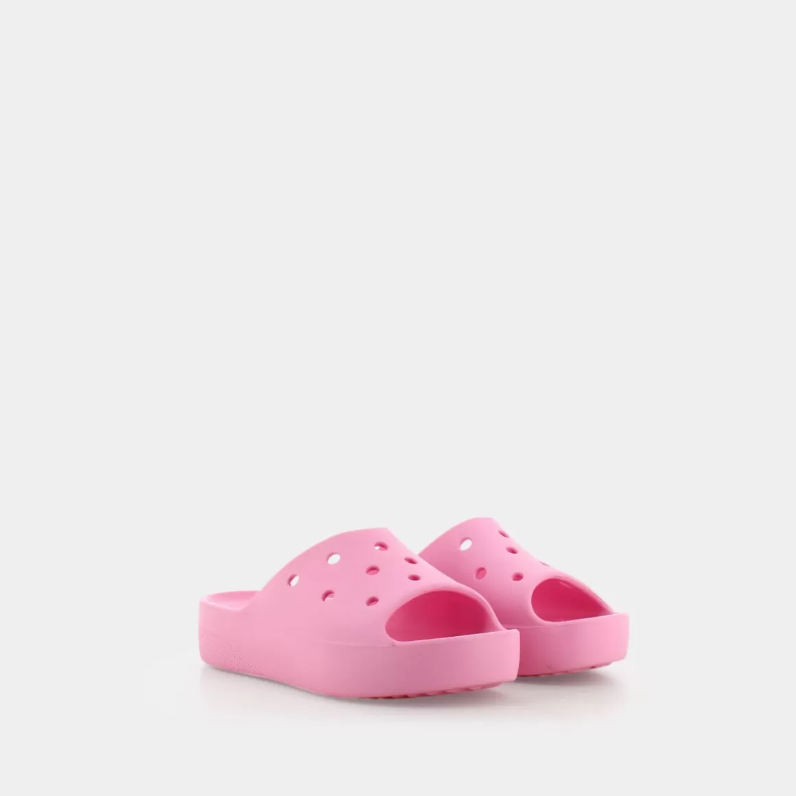 New CROCS Cr.208180 Classic Platform Slide W Flamingo - Ciabatte Rosa