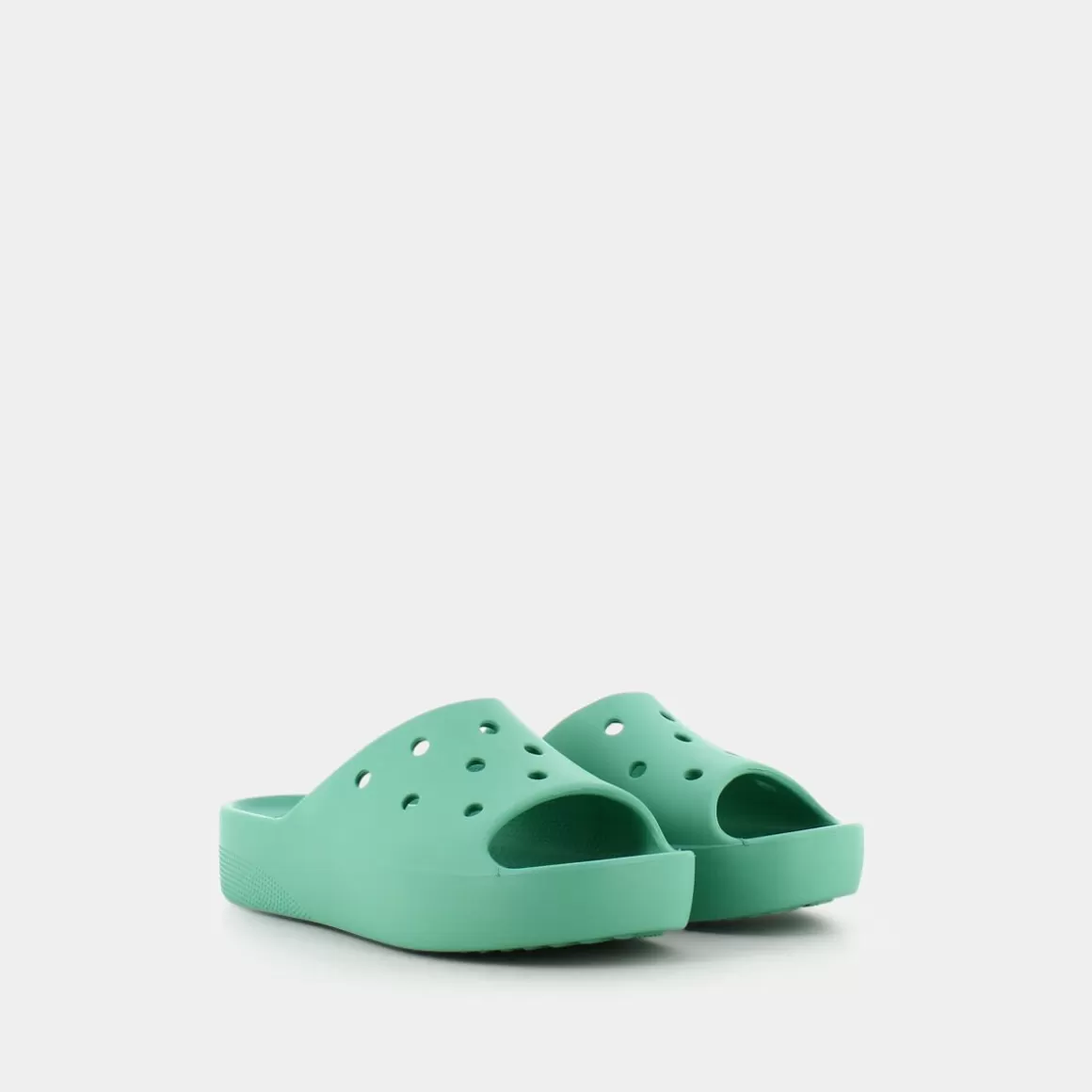 Cheap CROCS Cr.208180 Classic Platform Slide W Jade - Ciabatte Verde