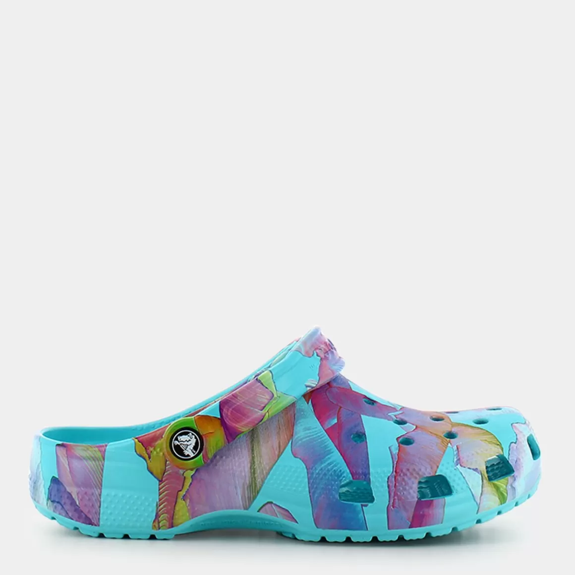 Fashion CROCS Cr.208587 Classic Palm Print Clog Neptune/Multi - Ciabatte Multicolor