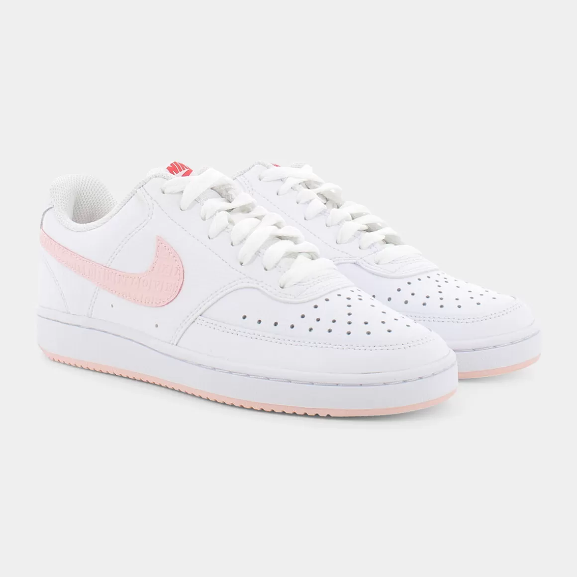 Best Sale NIKE Dq9321 Court Vision Low White/Atmosphere-University Red-Sail - Sportive Bianco