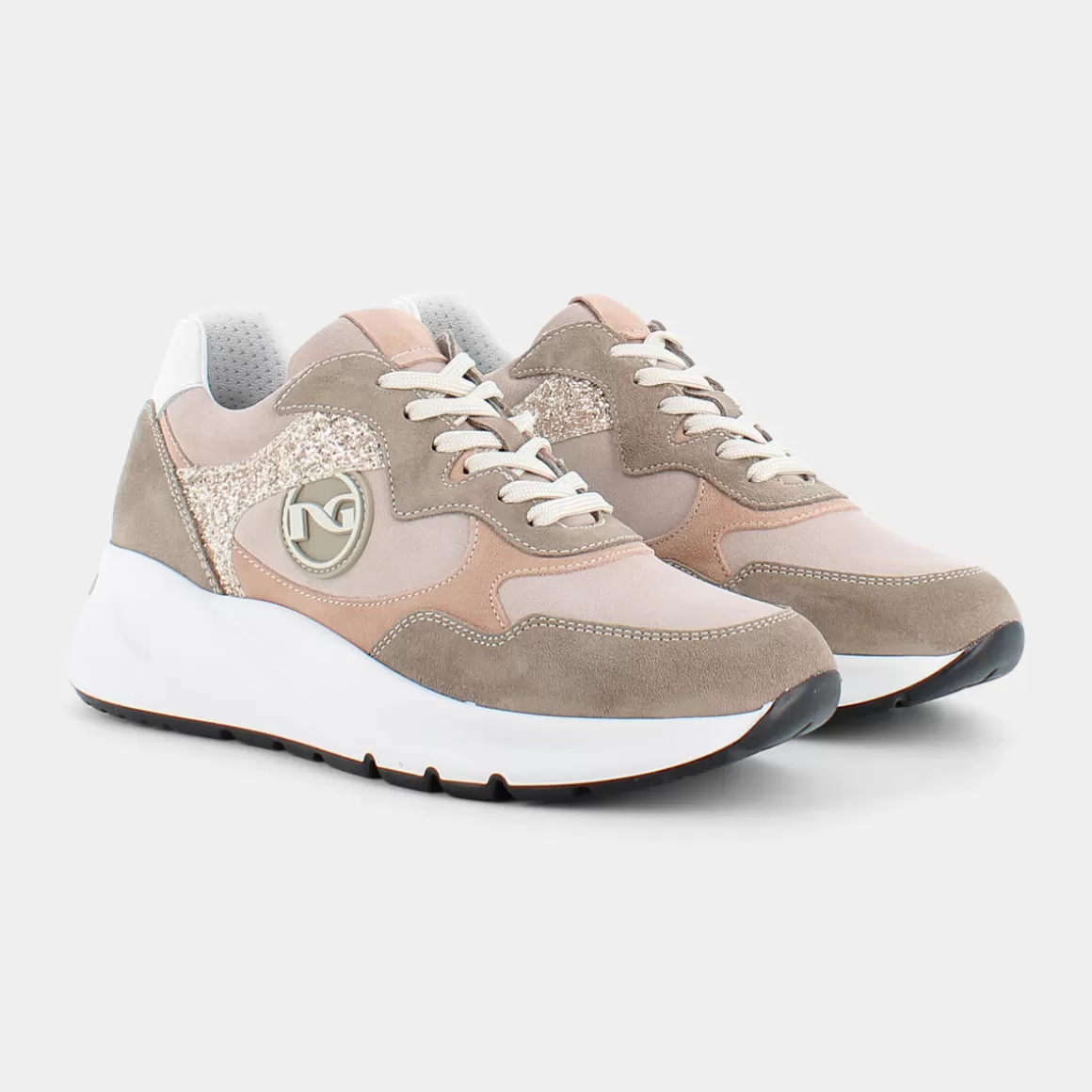 New NERO GIARDINI E218040D Taupe - Sneakers Beige