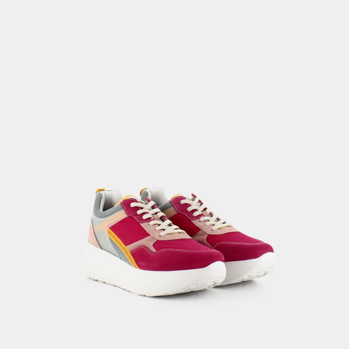 Online NERO GIARDINI E306382D Fuxia/Beige - Sneakers Rosso