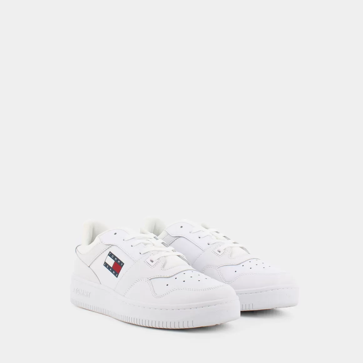 Shop TOMMY JEANS Em0Em00955Ybr - White - Sneakers Bianco