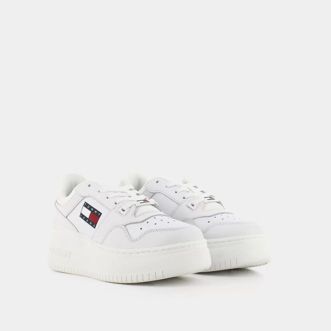 Hot TOMMY JEANS En0En020250K4 Meg Flatform Sneakers Bianco