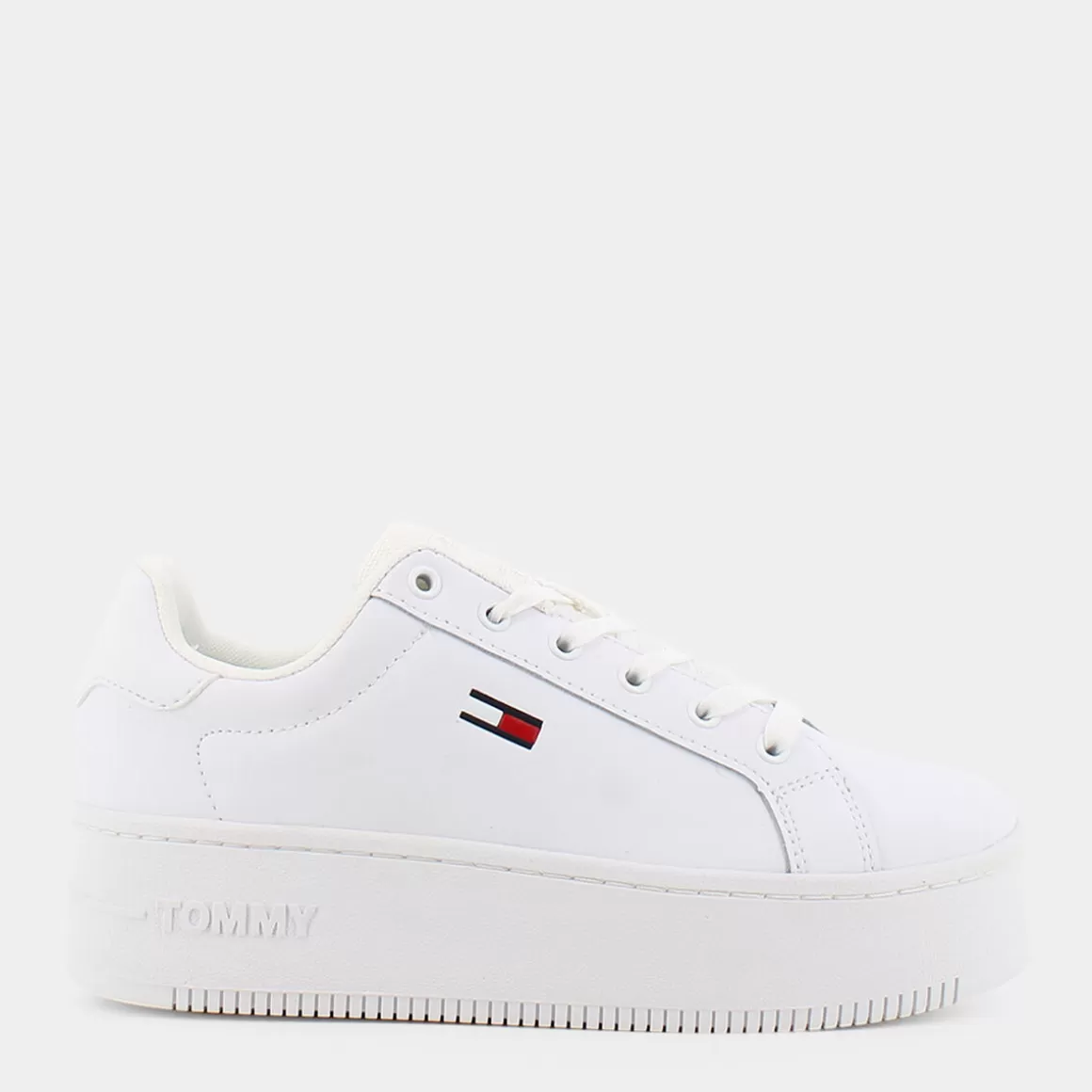 Outlet TOMMY JEANS En0En02043Ybr New Roxy Sneakers Bianco