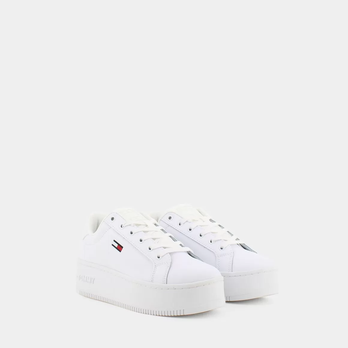 Outlet TOMMY JEANS En0En02043Ybr New Roxy Sneakers Bianco