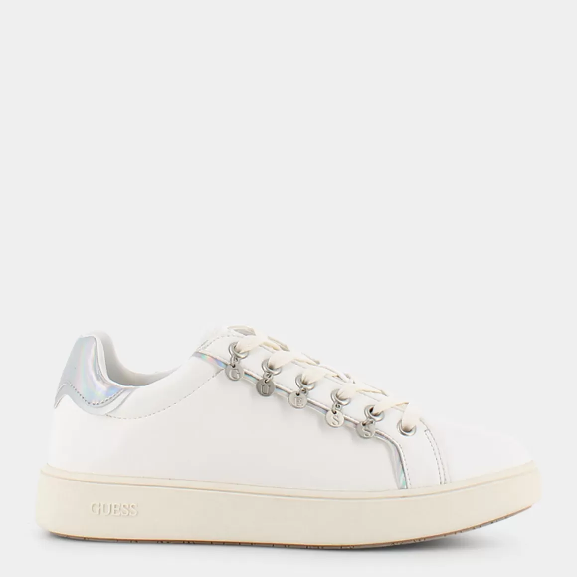 Cheap GUESS Fl5Mel Sma12 /Iridescente - Sneakers Bianco