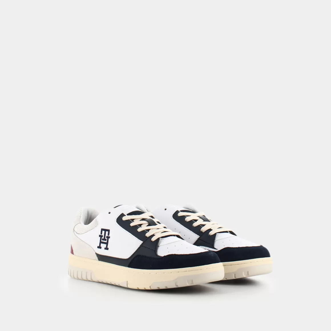 Outlet TOMMY HILFIGER Fm0Fm047280Gy - White - Sneakers Bianco