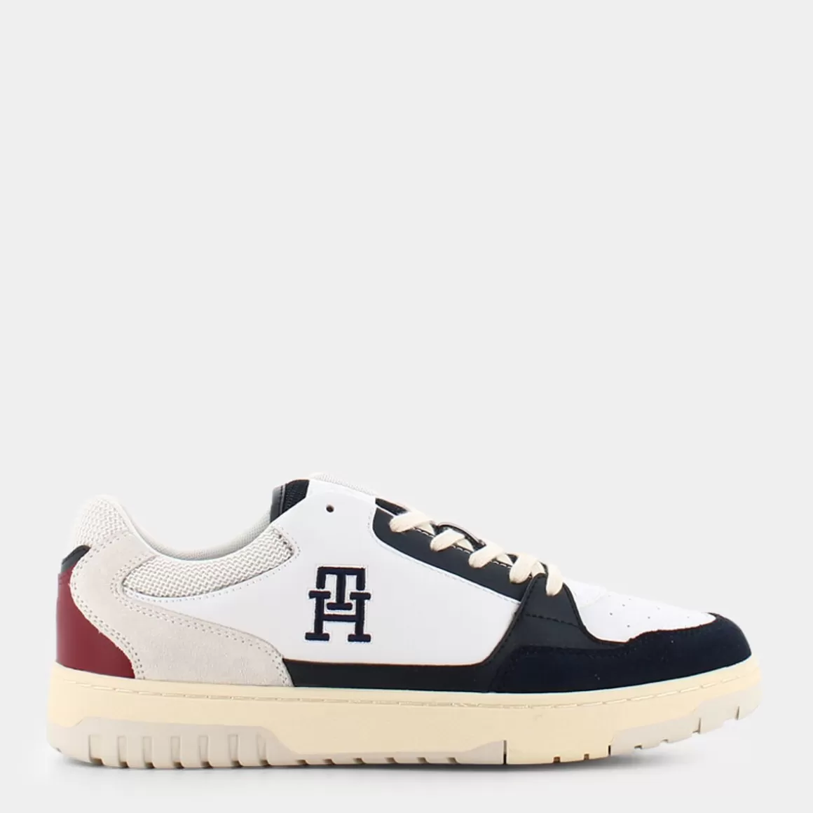 Outlet TOMMY HILFIGER Fm0Fm047280Gy - White - Sneakers Bianco