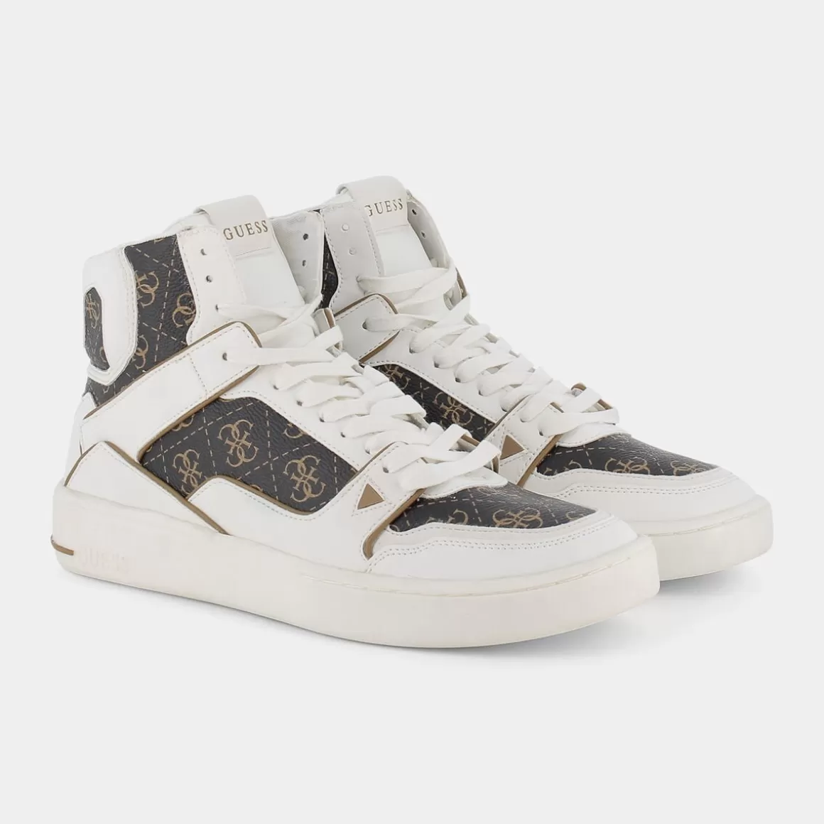 Cheap GUESS Fm7Vbm Ell12 Sneakers Bianco