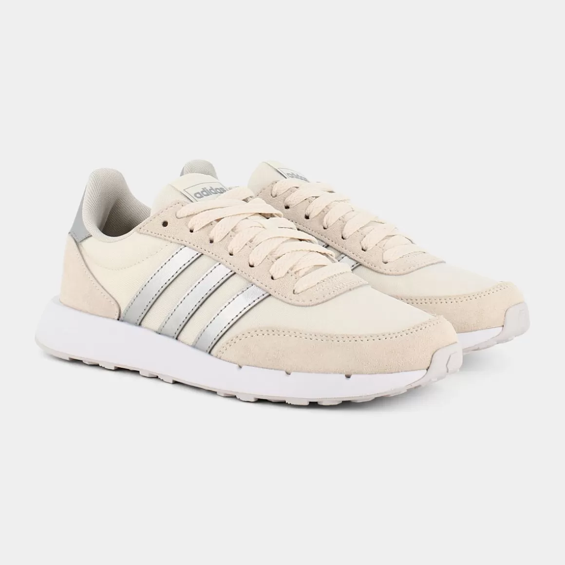 Fashion ADIDAS Fz0959 Run 60S 2.0 Chalk White/Silver Met./Dash Grey - Sportive Bianco