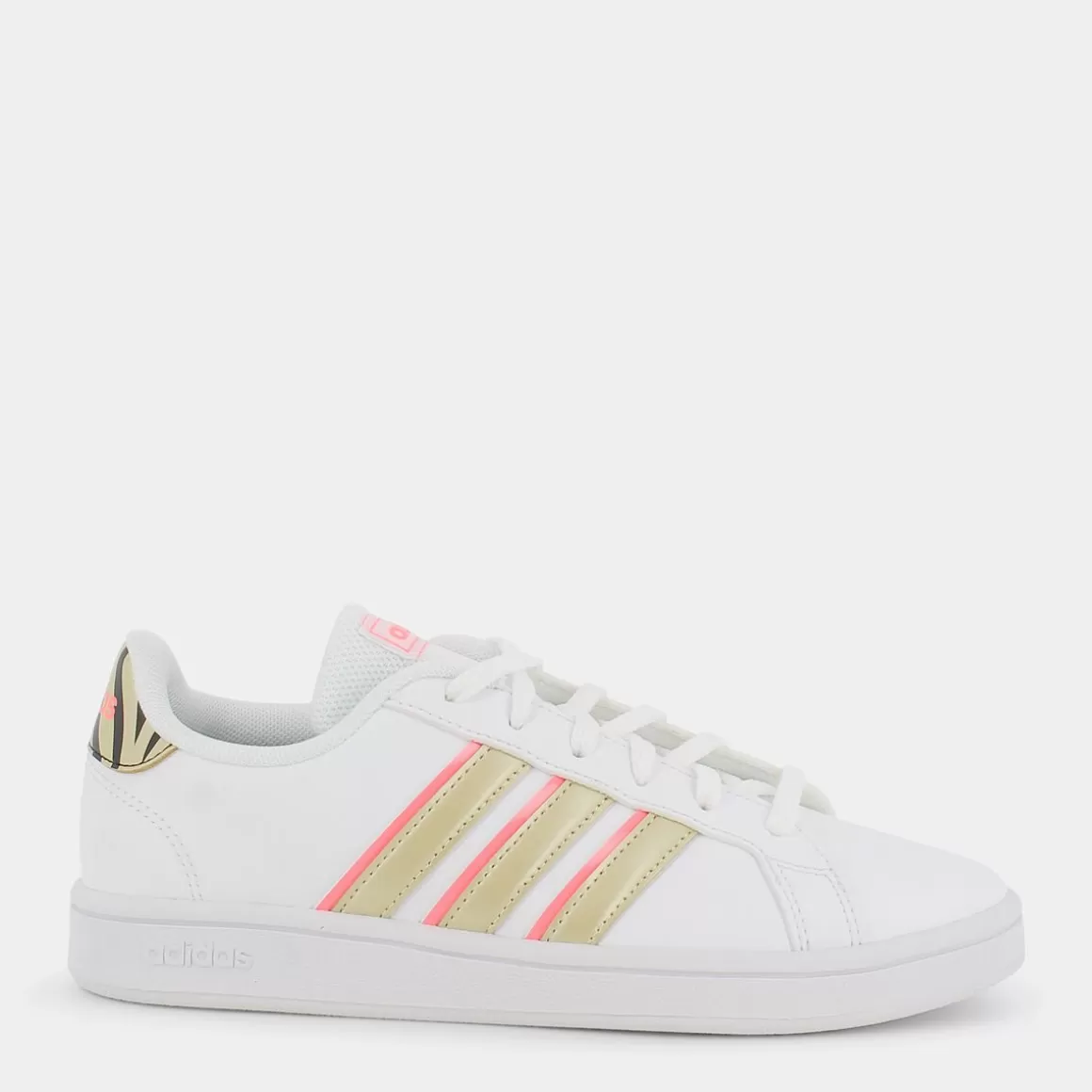 Sale ADIDAS Gw1067 Grand Court Base Ftwr White/Sandy Beige Met/Acid Red - Sportive Bianco